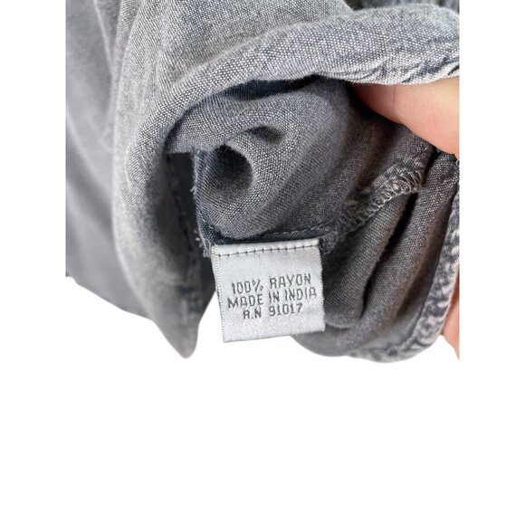 Solitaire Boho Womens Blouse With Embroidered Balloon Sleeves - Picture 4 of 7